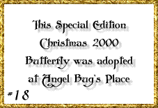 Special Edition Christmas 2000 Butterfly